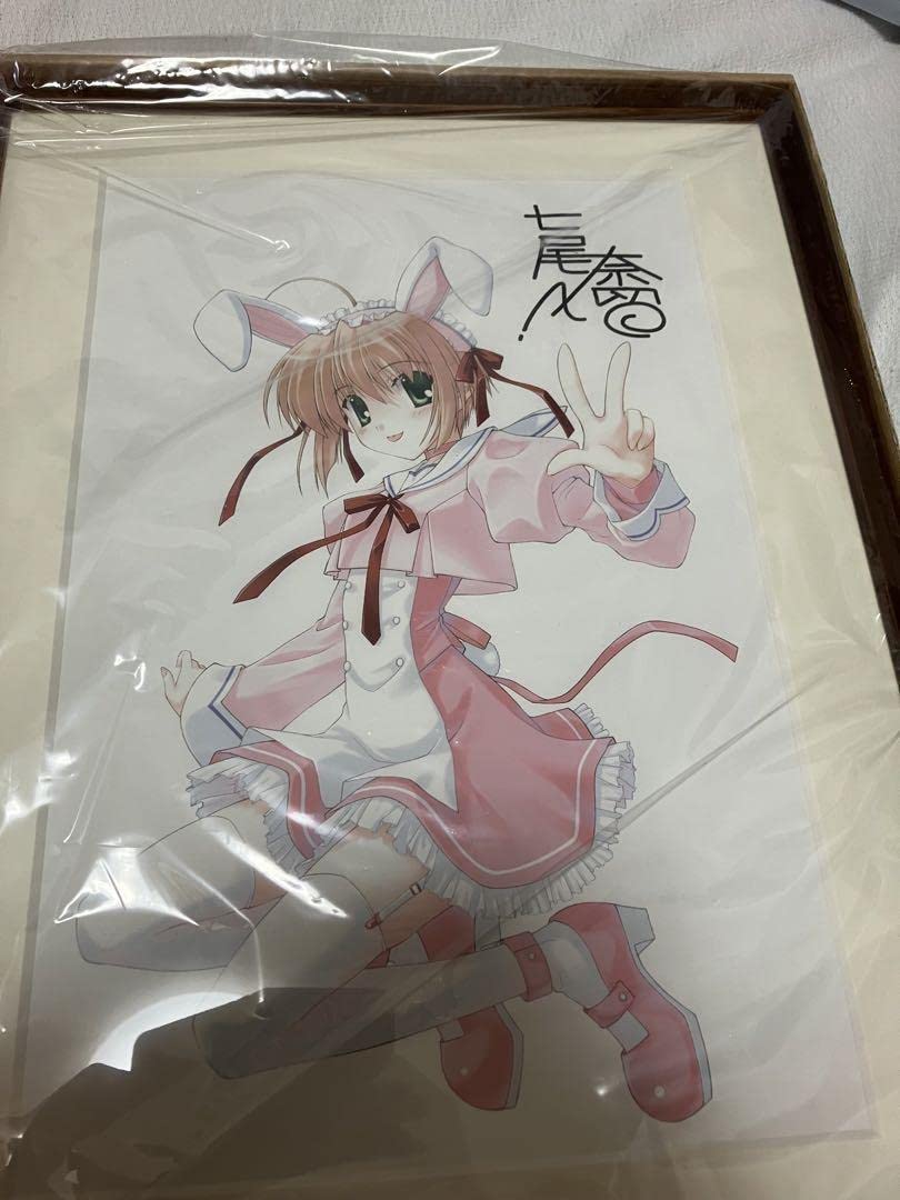 Amazon.co.jp: 複製原画 七尾奈留 サイン入 原画 セル画 シリアル