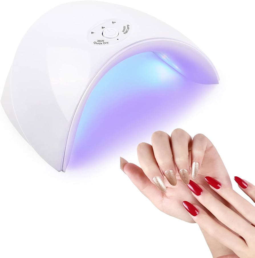 Amazon.co.jp: 36Wホワイト ネイルライト硬化用UV LEDライトネイル