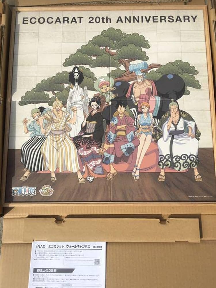 Amazon.co.jp: 限定品 ONEPIECE×エコカラット ウォールキャンバス60×60