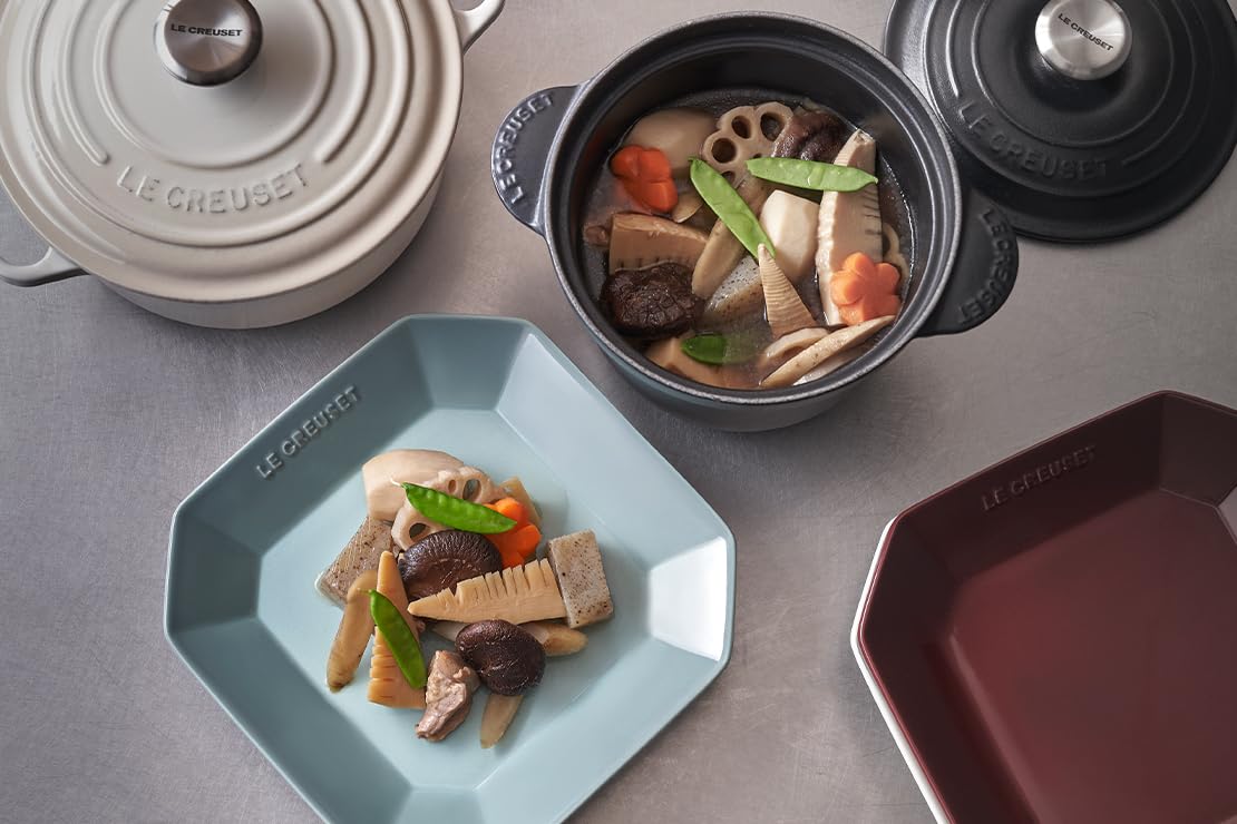Amazon｜ル・クルーゼ(Le Creuset) 皿 オクタゴン スクエア プレート