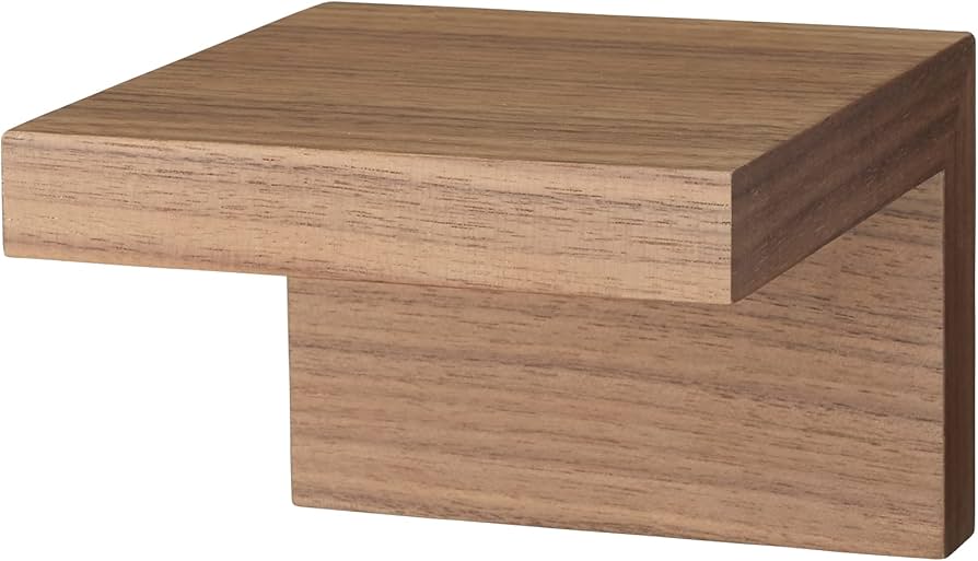 Amazon｜無印良品 壁に付けられる家具棚 ウォールナット材突板 11cm