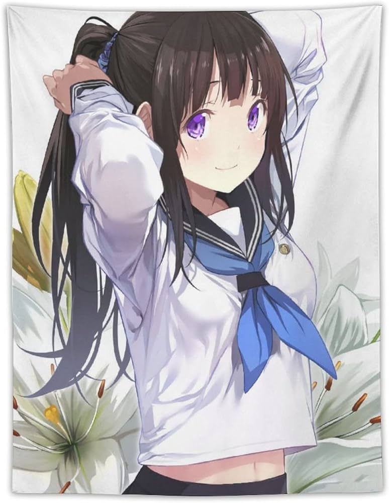 Amazon.co.jp: タペストリー 可愛い アニメ柄 氷菓 千反田える 壁