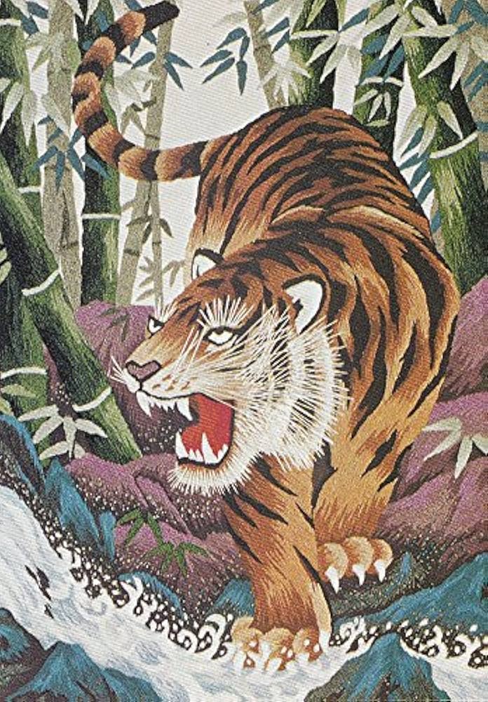 Amazon | 東京文化刺繍キット No239 猛虎 流（6号）(Bunka Embroidery