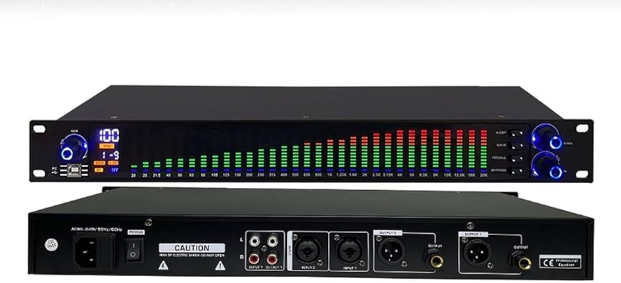 Amazon.co.jp: オーディオデジタルEQイコライザー、31バンドステレオ