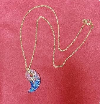 Amazon.co.jp: 藍色 オルゴナイト 勾玉 ネックレス 40cm 開運 お守り