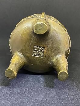Amazon.co.jp: 青銅器 鼎 銅製倣古品 レプリカ 小型 中国 骨董品 古