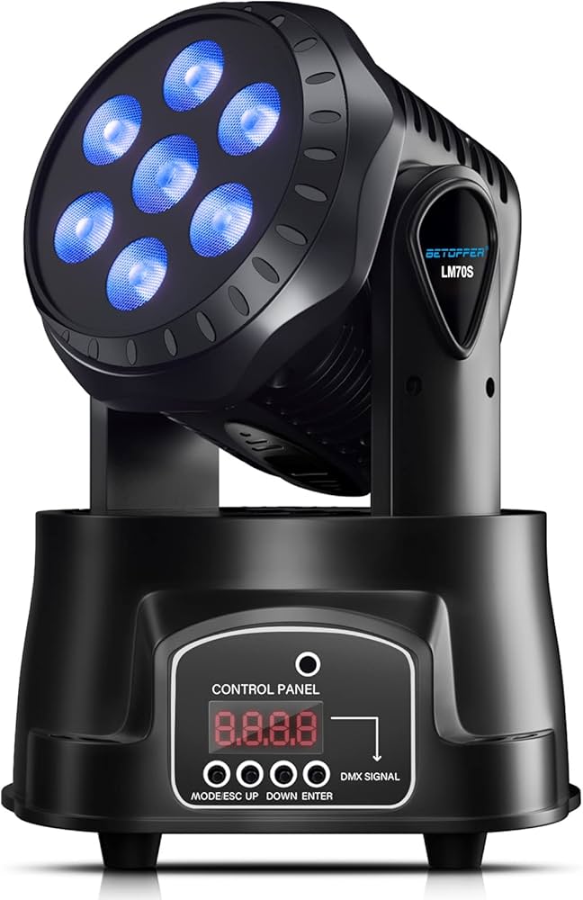 Amazon.co.jp : BETOPPER ムービングライト 7x8W RGBW LED 舞台照明