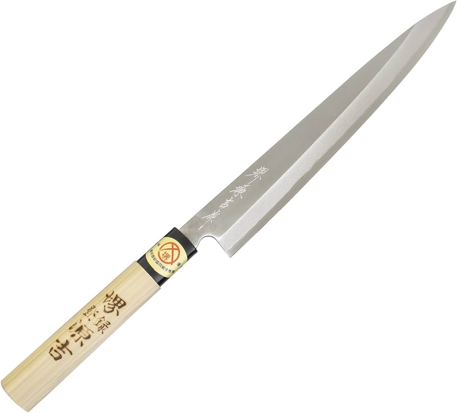 Amazon｜堺源吉 日本製 刺身 包丁 210mm 鋼 カスミ 木柄 堺の包丁