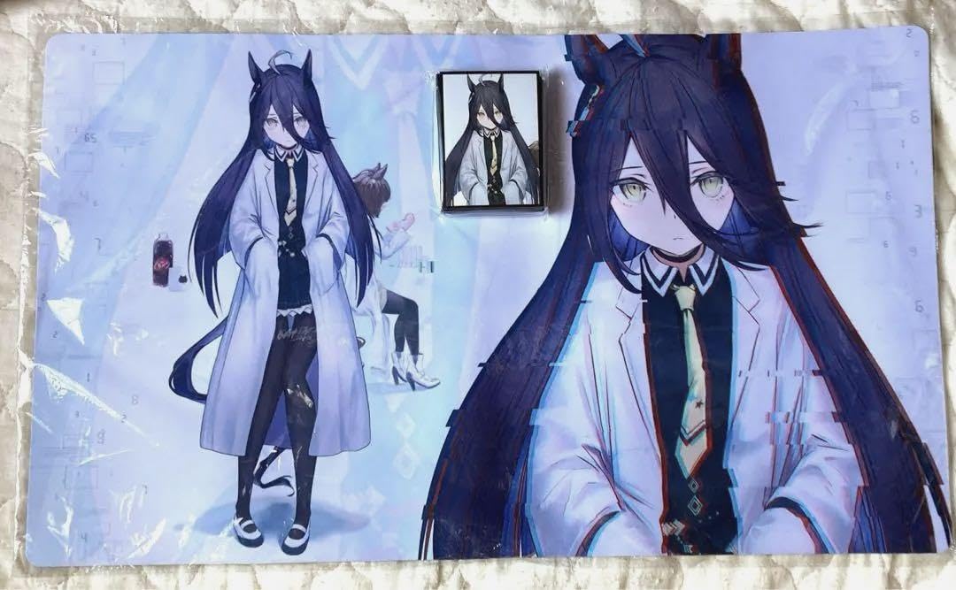 Amazon | ウマ 娘 マンハッタン カフェ 白衣 プレイマット スリーブ 白