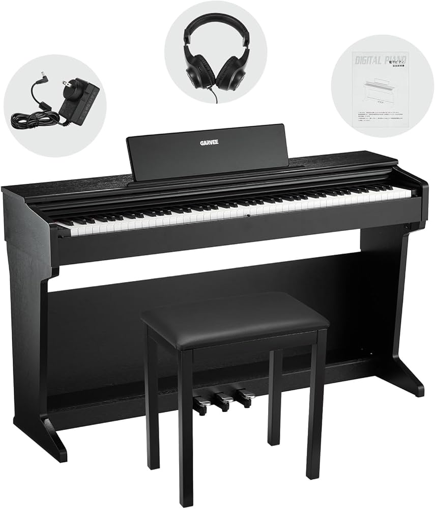 Amazon | ガービー(Garvee) 電子ピアノ ハンマーアクション 88鍵盤