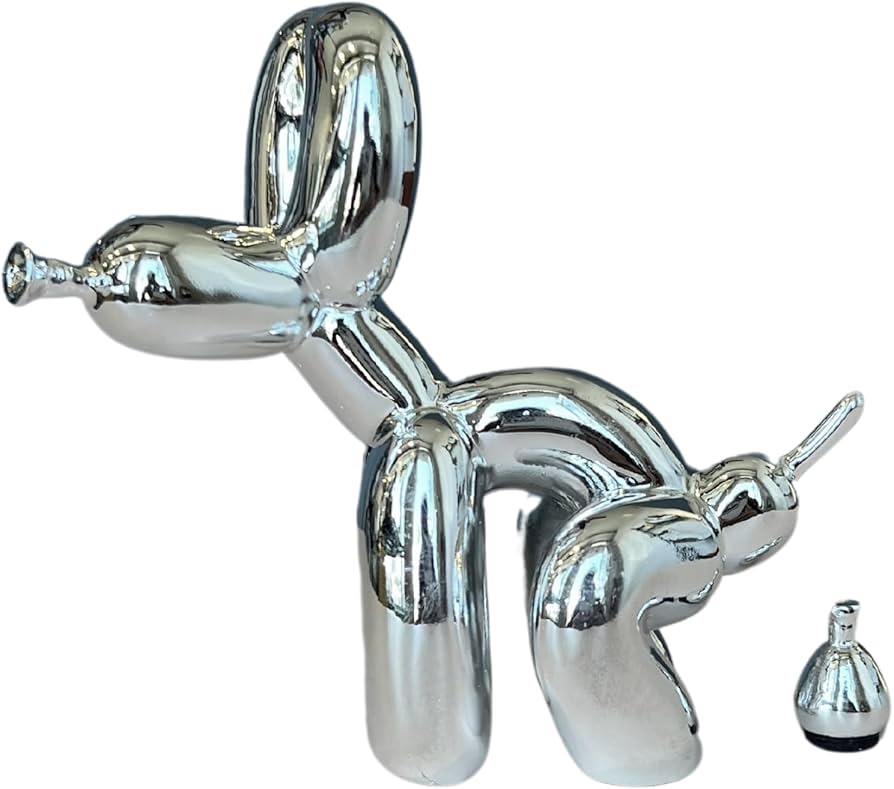 Amazon.co.jp: うんち犬の彫刻 シルバー ペット愛好家への楽しいギフト