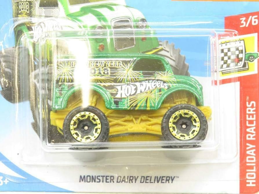 Amazon.com: hot wheel monster dairy delivery Green Happy New year