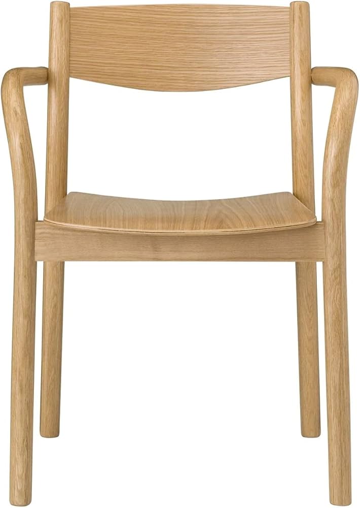 Amazon.co.jp: 無印良品 オーク材ダイニングアームチェア R幅56.5×奥行