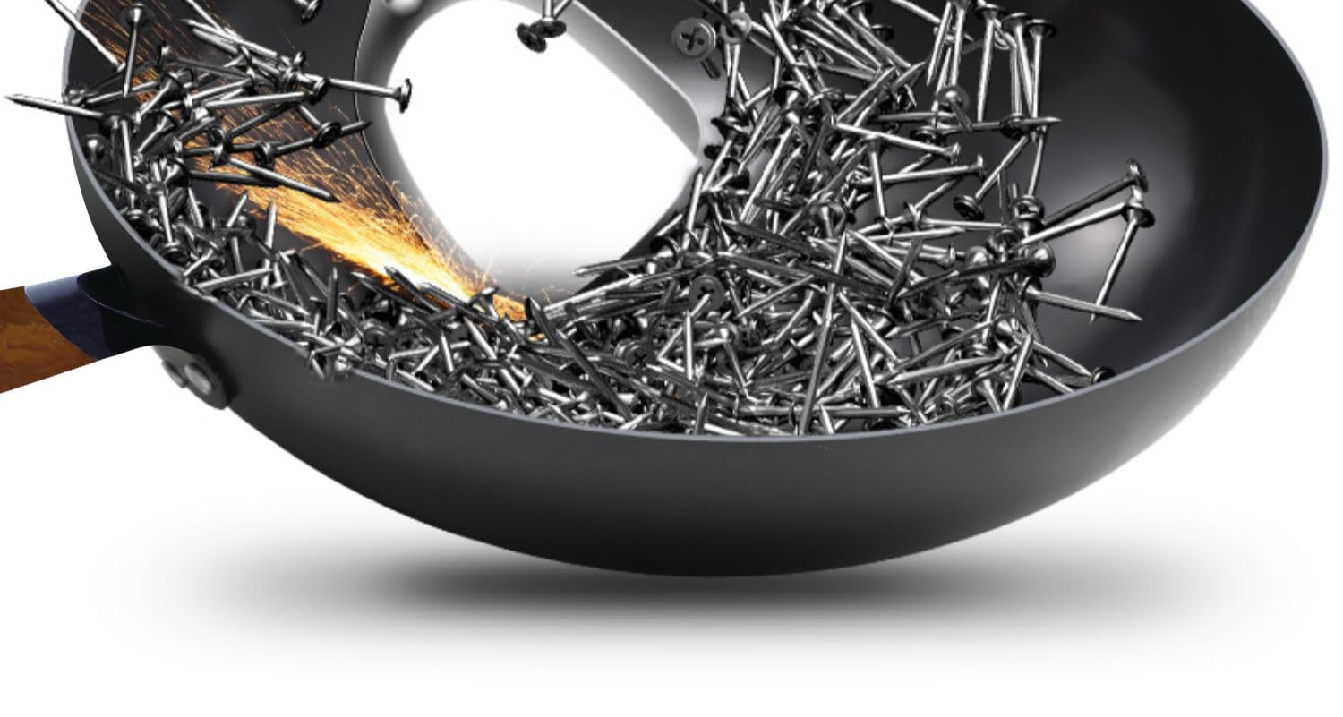 Amazon | 昔ながらの丸底鉄鍋 家庭用 無塗装中華鍋 鉄鍋 ノン