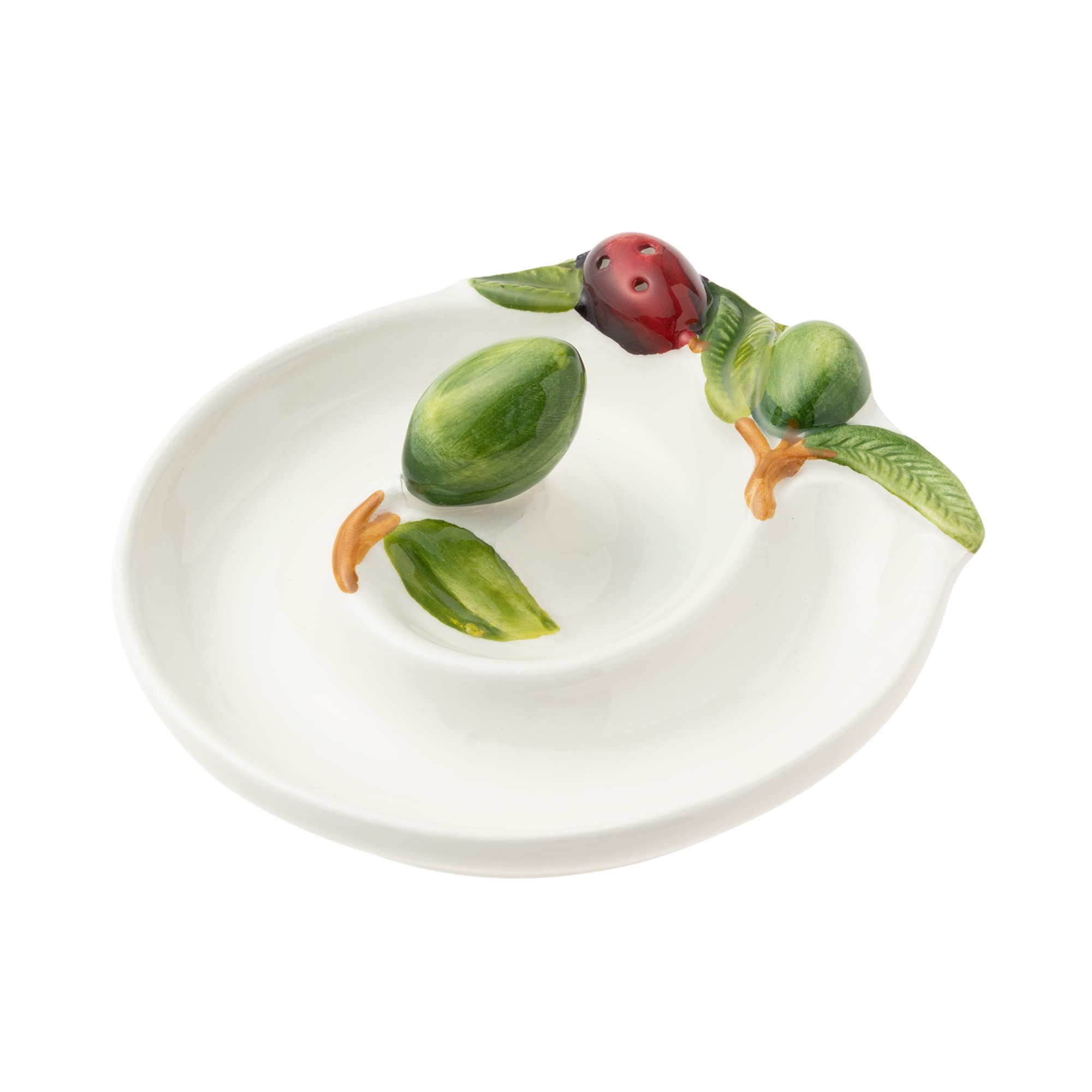 Amazon.co.jp: イタリア 食器 オリーブ 専用 12cm 陶器製 ピック