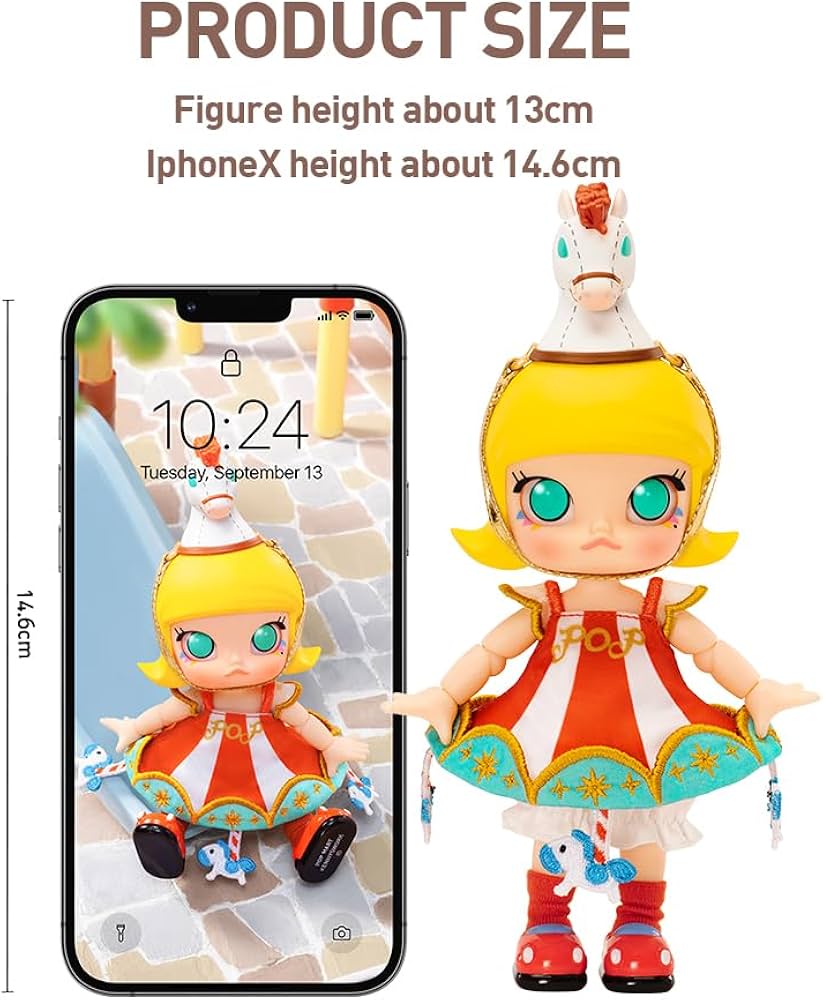 Amazon.co.jp: POPMART MOLLY Carousel アクション フィギュア ポップ