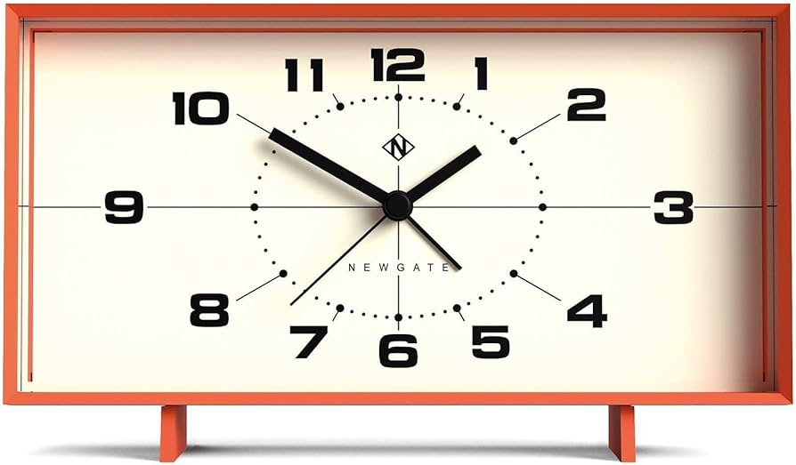 Amazon.com: NEWGATE® Wideboy Alarm Clock | Rectangular Retro