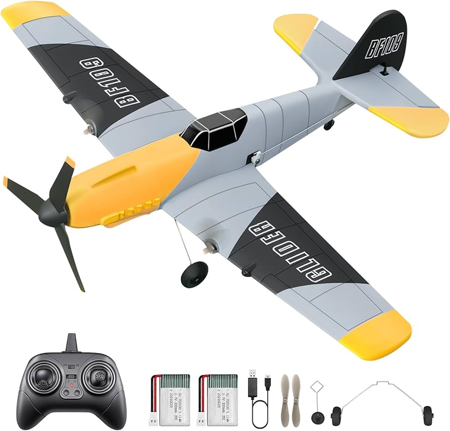Amazon | HAWK'S WORK 3チャンネルRC飛行機 BF-109、すぐに飛ばせるRC