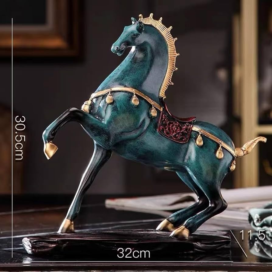 Amazon.co.jp: 馬の置物 縁起物 開運 店舗装飾品 寝室 玄関飾り 北欧