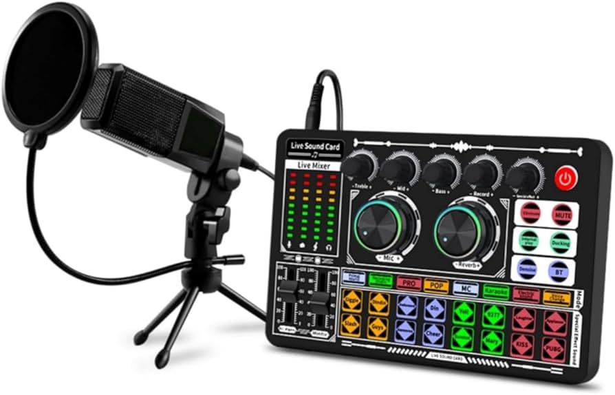 Amazon | BONKYO F999 ライブ オーディオインターフェース MS60 マイク