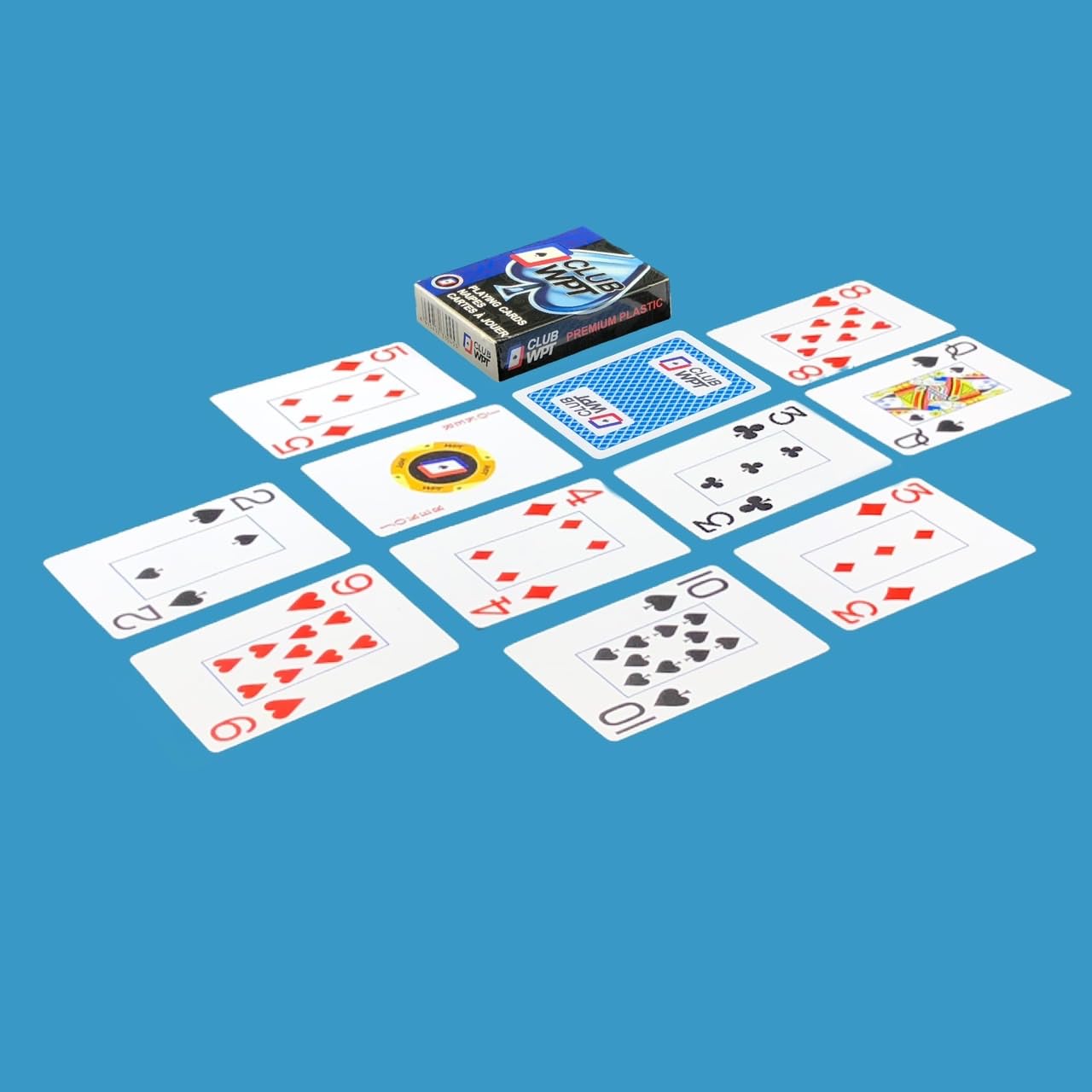 Amazon.co.jp: CLUB WPT ポーカー用プラスチックトランプ 100