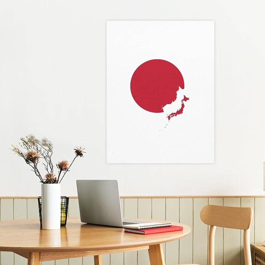 Amazon.co.jp: 日本 国旗 日の丸 旗 キャンバス絵画 アートパネル