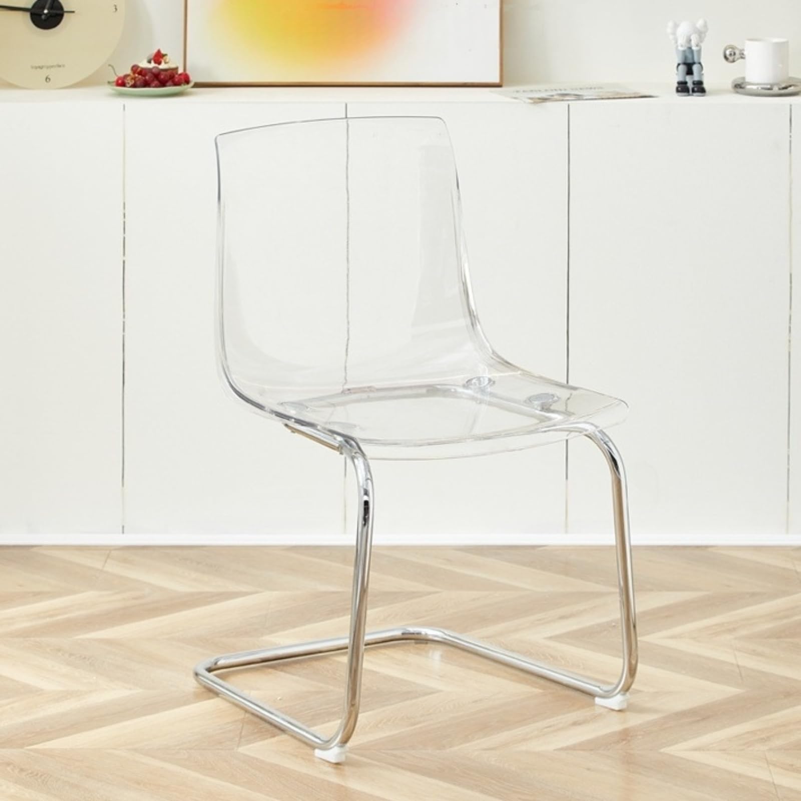 Amazon｜Foivozs クリアチェア アクリルガラス 椅子 透明 湾曲した