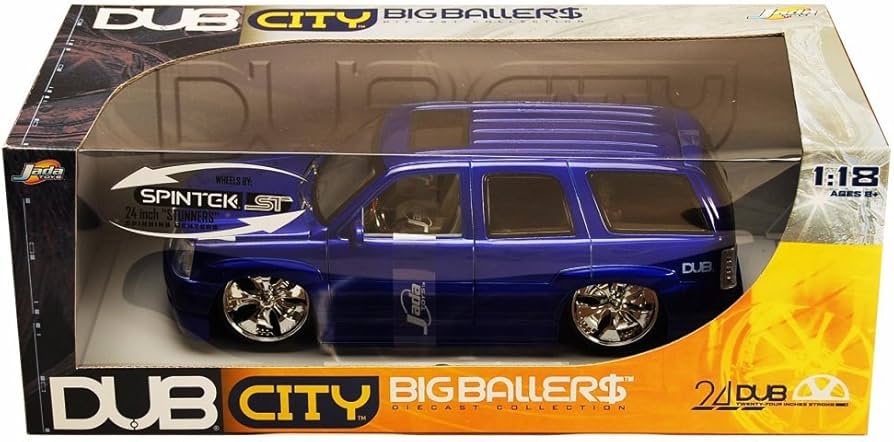 Jada Cadillac Escalade SUV, Purple Toys Dub City 63102 - 1/18