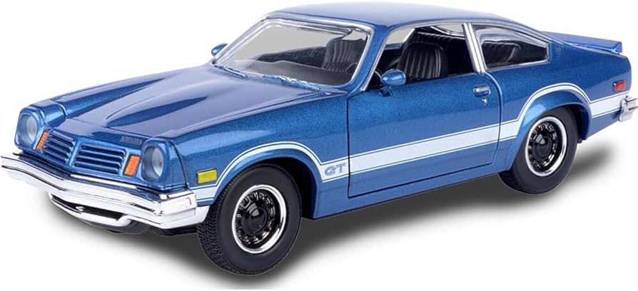 Amazon.com: 1974 Chevy Vega GT Blue Metallic with White Stripes