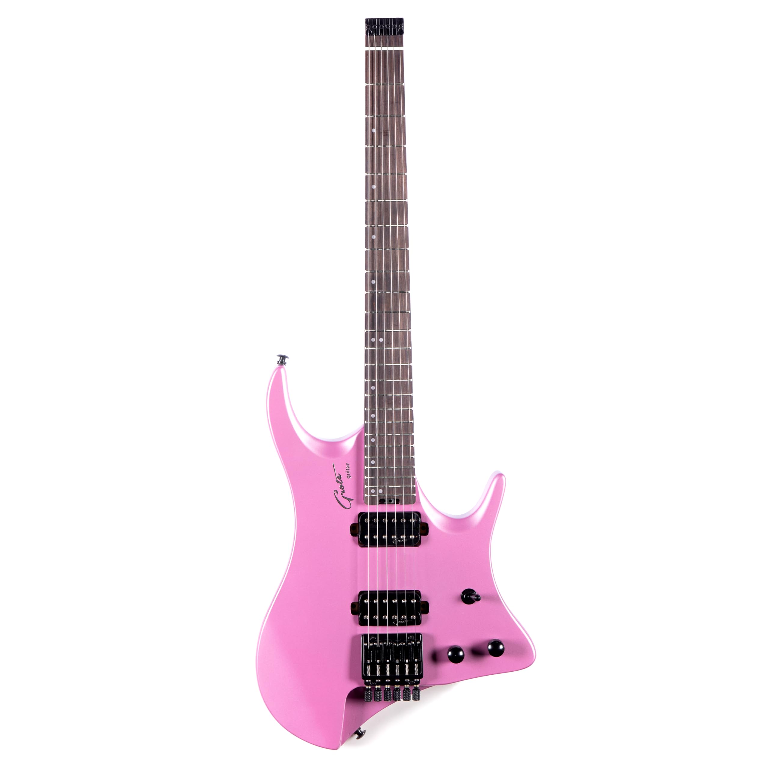 グローテ ヘッドレスエレキギター ソリッドマホガニーボディ Amazon