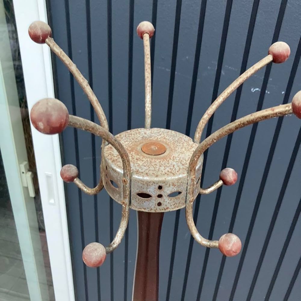 Amazon｜昭和レトロ ミッドセンチュリー 木製 ポールハンガー ハンガー