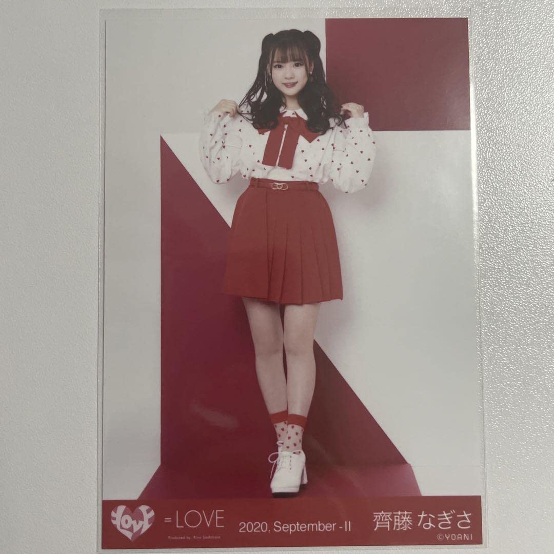 Amazon.co.jp: 齊藤なぎさ 生写真 イコラブ イコールラブ =LOVE 赤白