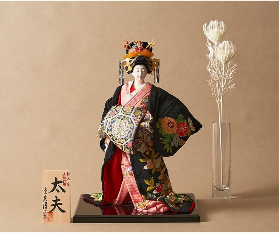 Amazon | 久月official 日本人形 松寿作 太夫 正絹打掛 京頭 F300-1-Z