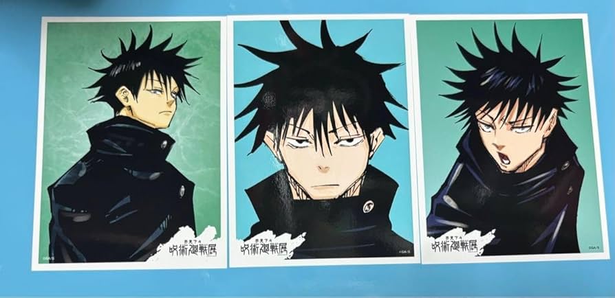 Amazon.co.jp: 伏黒恵 風カードくじ 3枚セット 芥見下々 展 展 伏黒 恵