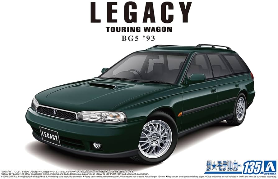 Amazon.com: Subaru BG5 Legacy Touring Wagon '93 1:24 Scale Model