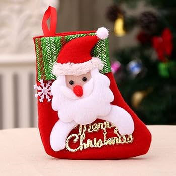 Amazon.co.jp: ZHIZHUO クリスマス靴下 飾り 4枚セット クリスマス