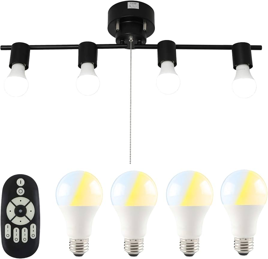 Amazon.co.jp : 共同照明 シーリングライト 4灯 E26 シーリング