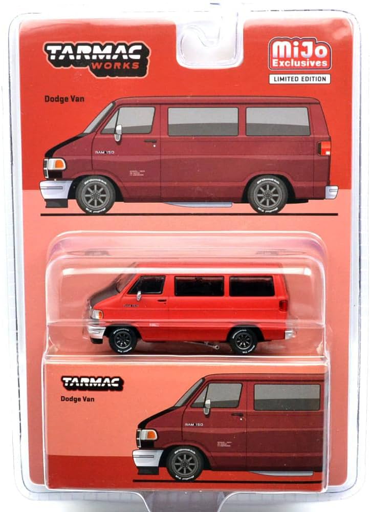 Amazon.co.jp: MiJo 限定 1/64 ターマックワークス - ダッジバン [並行