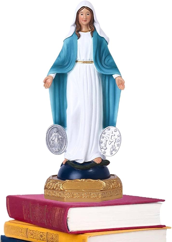Amazon.co.jp: 聖母マリア像、8 インチ カトリック聖母マリア像、樹脂