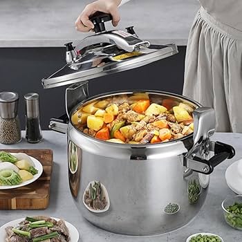 Amazon | NIGOE 圧力鍋 ステンレス圧力鍋 15L-40L大容量 防爆 気密性が