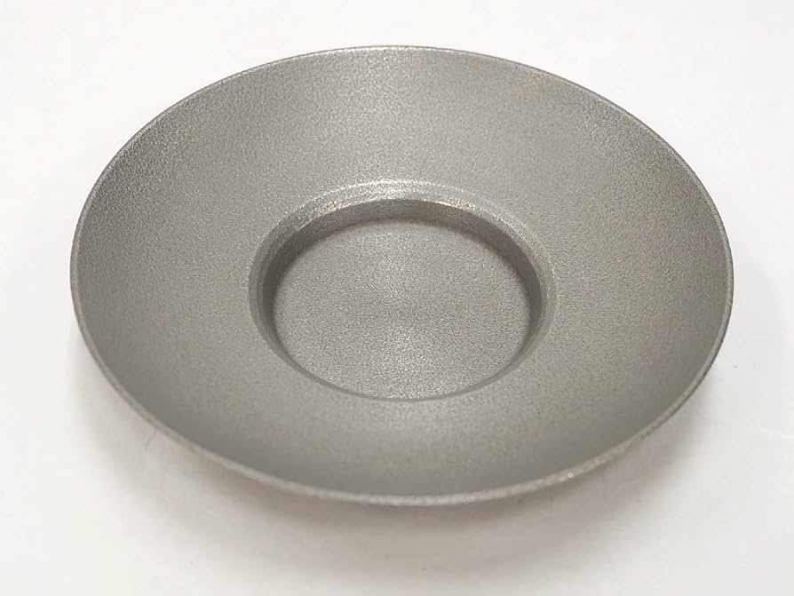 Amazon.co.jp: 精峰堂造 本錫製 茶托 無地 5客セット 径約9.8cm 共箱