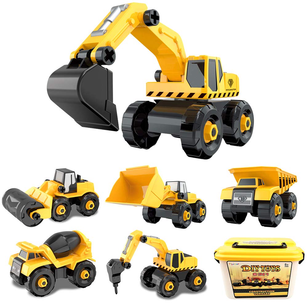 Amazon.co.jp: FlyCreat 建設車両 工事車両 作業車両 建設車両セット