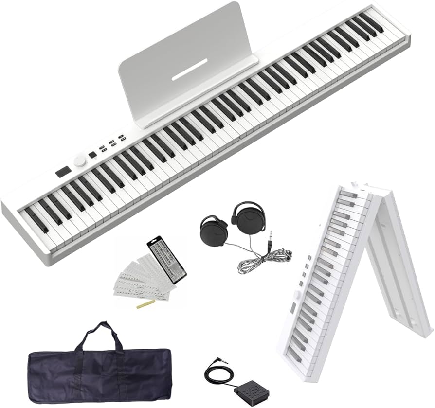 Amazon | Longeye 電子ピアノ 88鍵盤 【折り畳み式 】 生ピアノと同じ