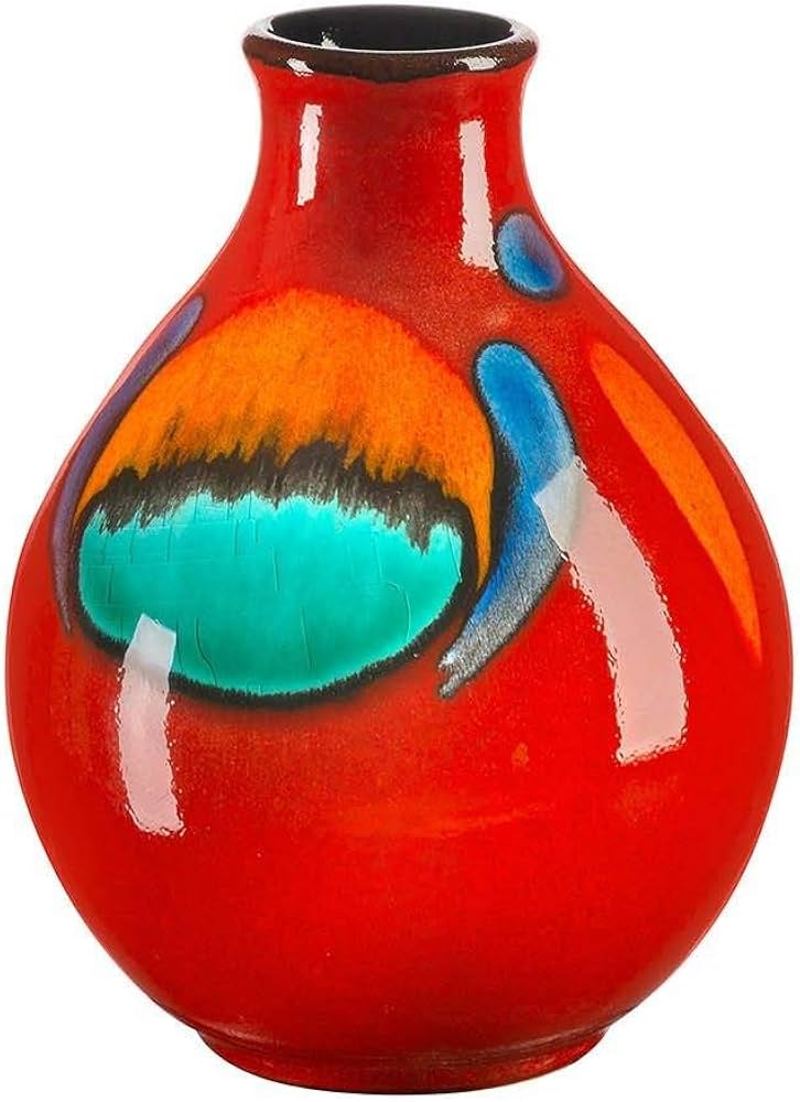 Amazon.com: Poole Pottery Vase, Orange, One Size : Home & Kitchen