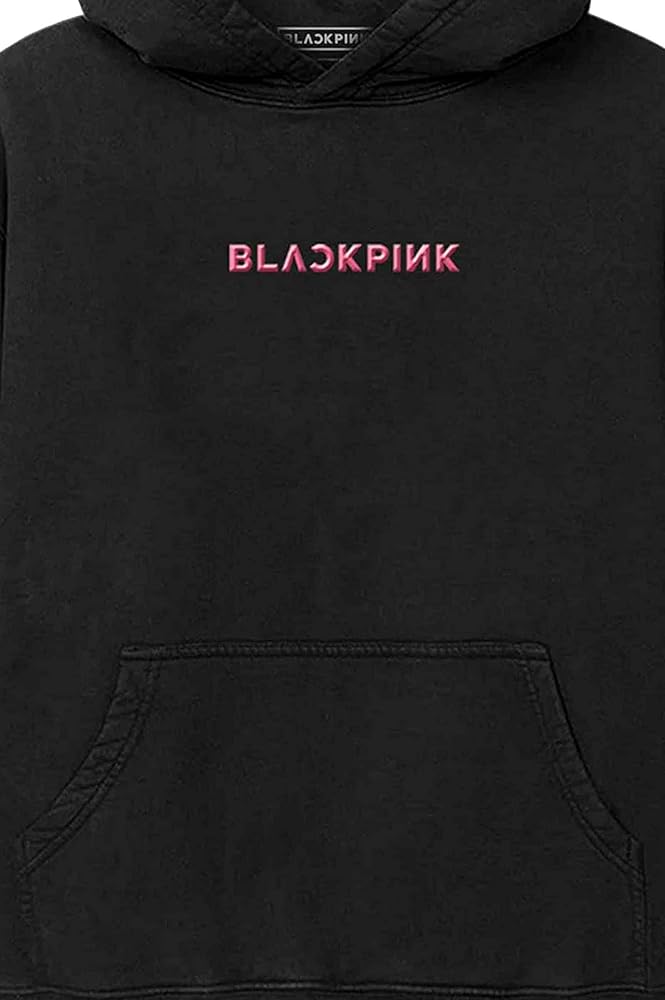 Blackpink Hoodie Pink Venom Group Photo New Official Unisex Black