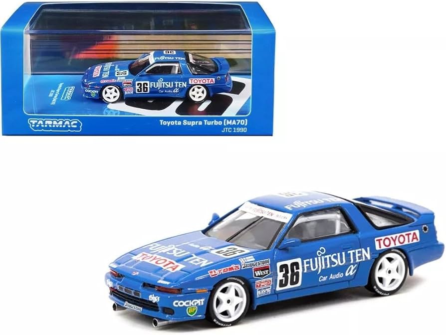 Amazon | ☆＊ Tarmac 1/64 トヨタ スープラ ターボ (MA70) 1990 JTC