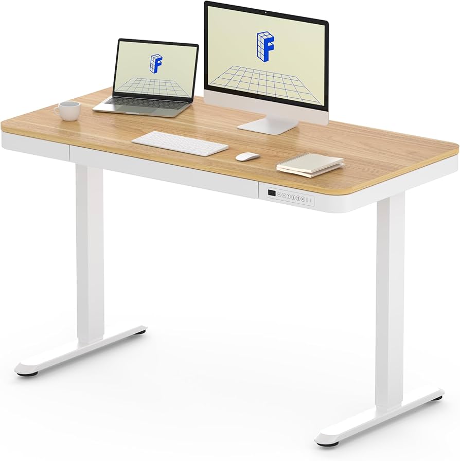 Amazon.co.jp: FLEXISPOT 昇降デスク 引き出し付き スタンディング