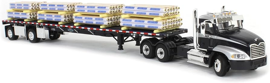 Amazon.com: First Gear 1/64 Black Mack Pinnacle w/ 53ft Wilson