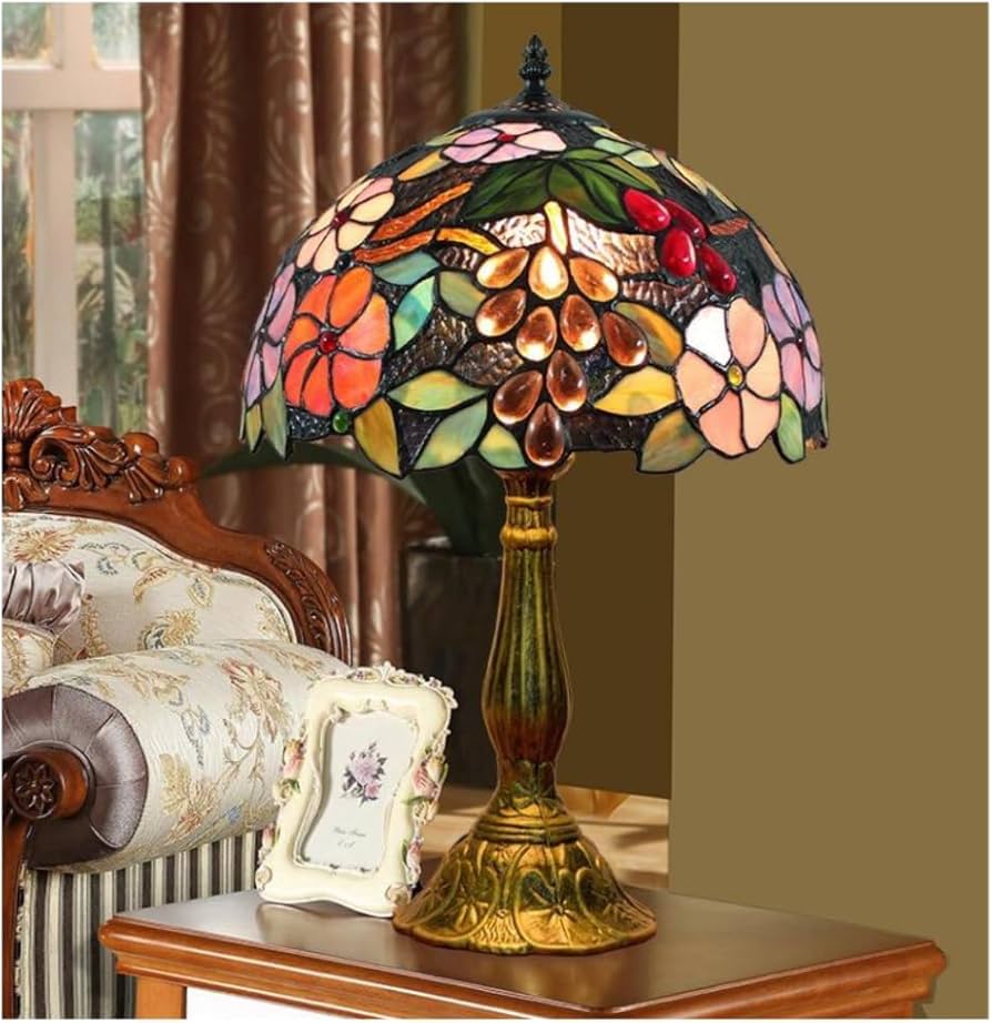 Amazon.co.jp : 欧米のレトロ調で上品な手作りガラススタンド寝室