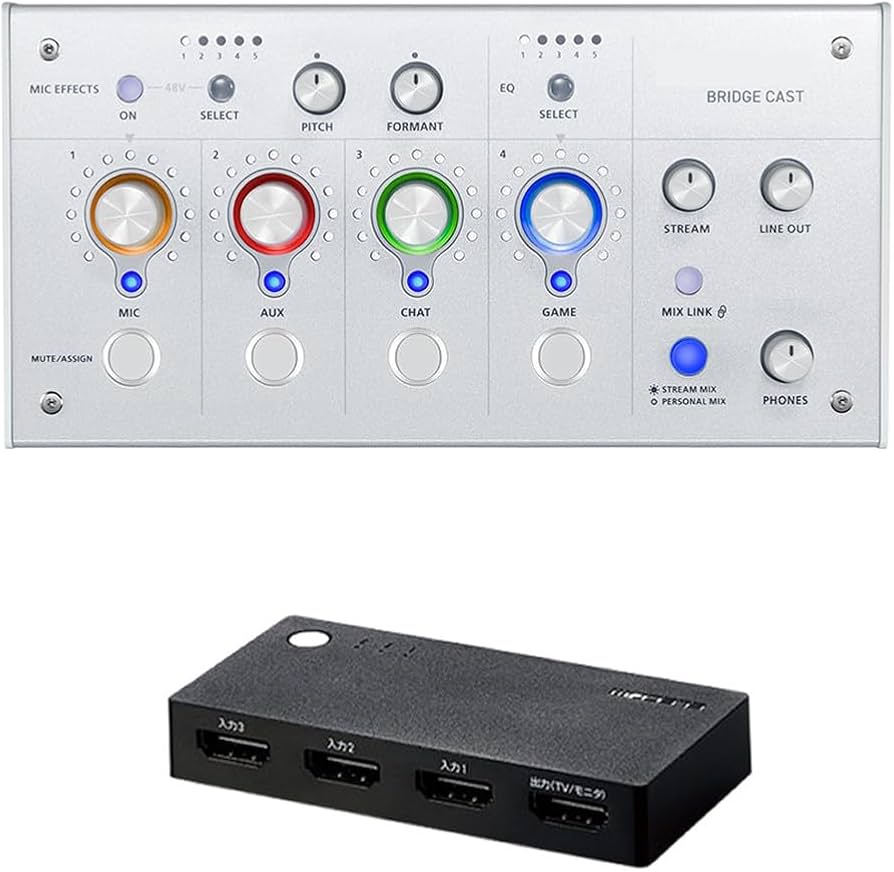 Amazon.co.jp: Roland Gaming Mixer BRIDGE CAST WH HDMI Switcher 2